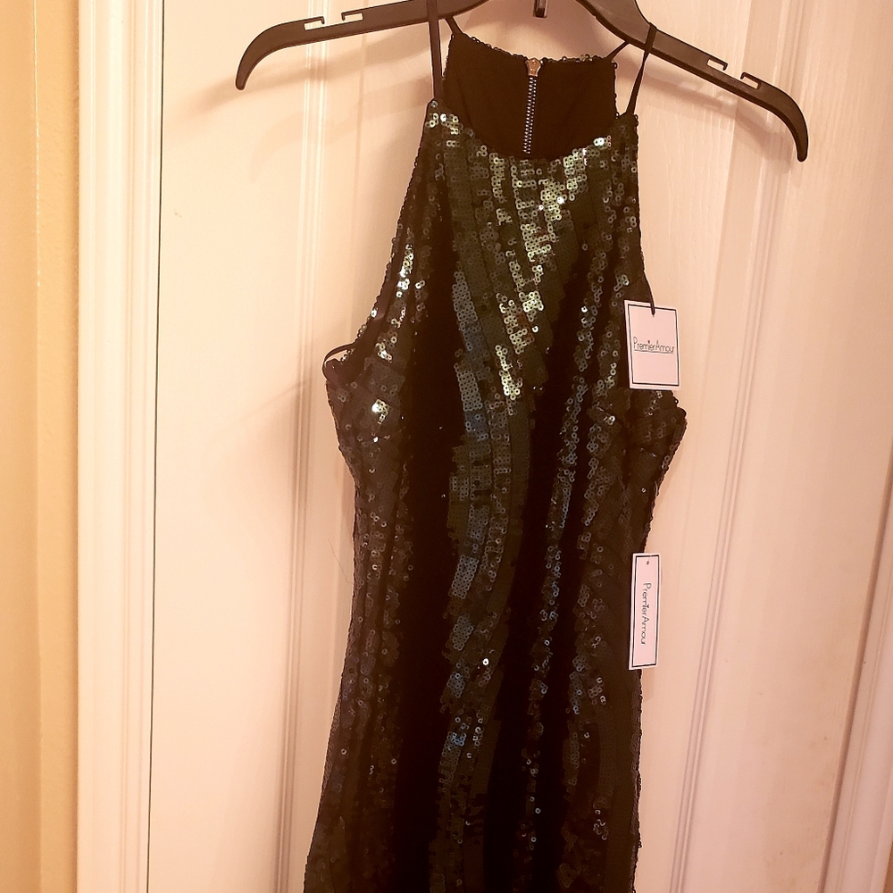 Brand New Emerald Green Sequined Dress